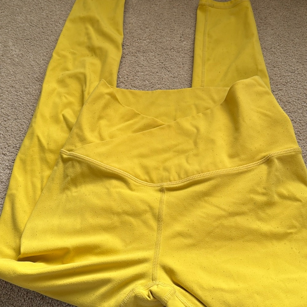 Paragon Fitwear Crossover Leggings - Yellow Sun - Size X-Small